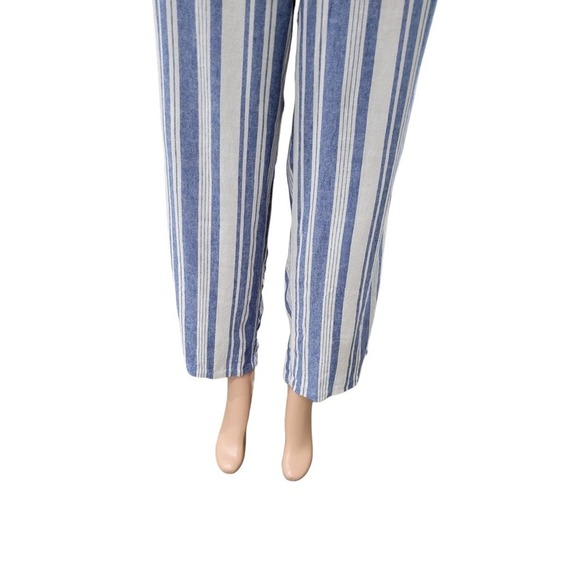 Old Navy Women's Pull On Drawstring Waist‎ Linen Blend Wide Leg Cropped Pants - Picture 3 of 12